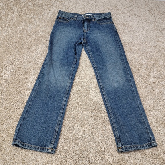 Lands' End Denim - Lands' End Classic Jeans Denim Blue Everyday Casual Comfort Size 8‎
